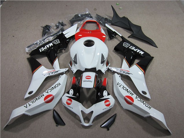 Rojo Blanco Negro Konica Minolta MAPEI Carenado Moto Honda CBR 600 RR 2007-2008 Rojo Blanco Negro Konica Minolta MAPEI Carenado Moto Honda CBR 600 RR 2007-2008