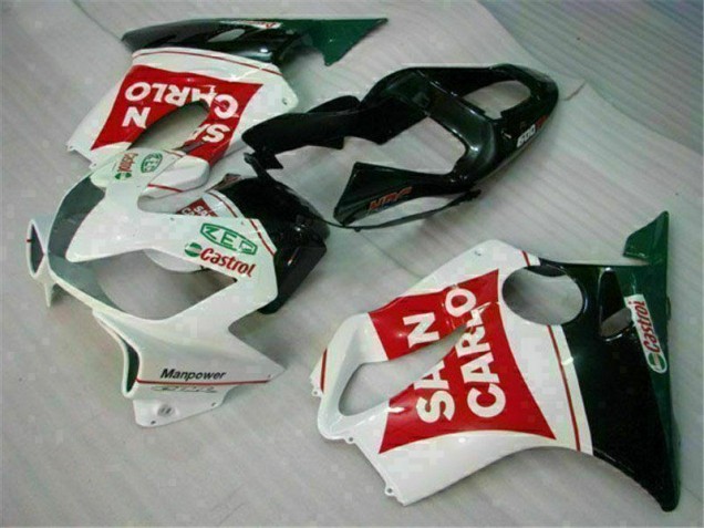 Rojo Blanco Negro San Carlo Carenado Moto Honda CBR 600 F4i 2001-2003 Rojo Blanco Negro San Carlo Carenado Moto Honda CBR 600 F4i 2001-2003