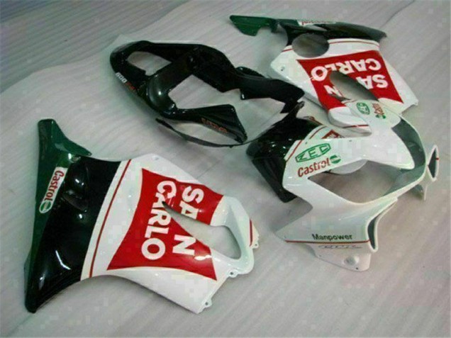 Rojo Blanco Negro San Carlo Carenado Moto Honda CBR 600 F4i 2001-2003 Rojo Blanco Negro San Carlo Carenado Moto Honda CBR 600 F4i 2001-2003