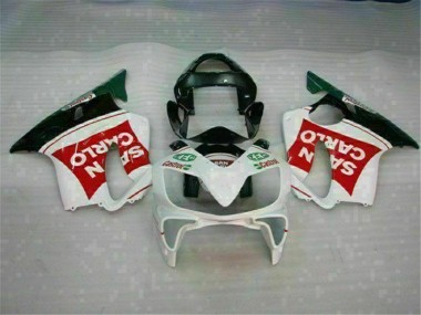 Rojo Blanco Negro San Carlo Carenado Moto Honda CBR 600 F4i 2001-2003