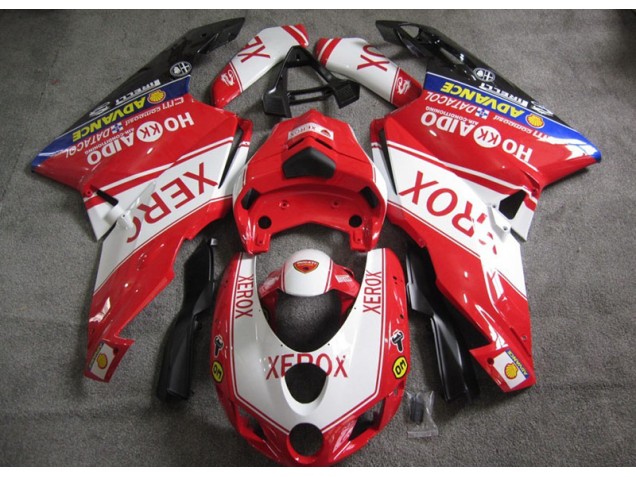 Rojo Blanco Xerox Carenado Moto Ducati 749 2005-2006 Rojo Blanco Xerox Carenado Moto Ducati 749 2005-2006