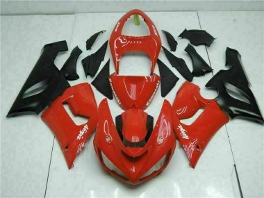 Rojo Carrocería Motocicletas Kawasaki ZX6R 2005-2006
