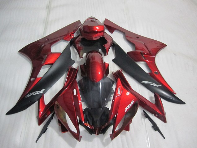 Rojo Carrocería Motocicletas Yamaha R6 2006-2007