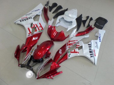 Rojo Fiat Carenado Moto Yamaha R6 2006-2007