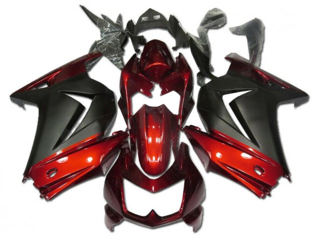 Rojo Gris Carenado Moto Kawasaki EX250 2008-2012 Rojo Gris Carenado Moto Kawasaki EX250 2008-2012