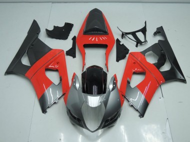 Rojo & Gris Carenado Moto Suzuki GSXR 1000 K3 2003-2004