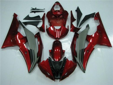 Rojo Gris Carenado Moto Yamaha R6 2008-2016