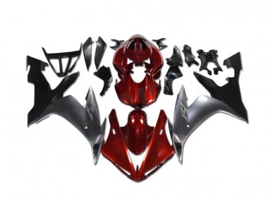 Rojo Gris Negro Carenado Moto Yamaha R1 2002-2003