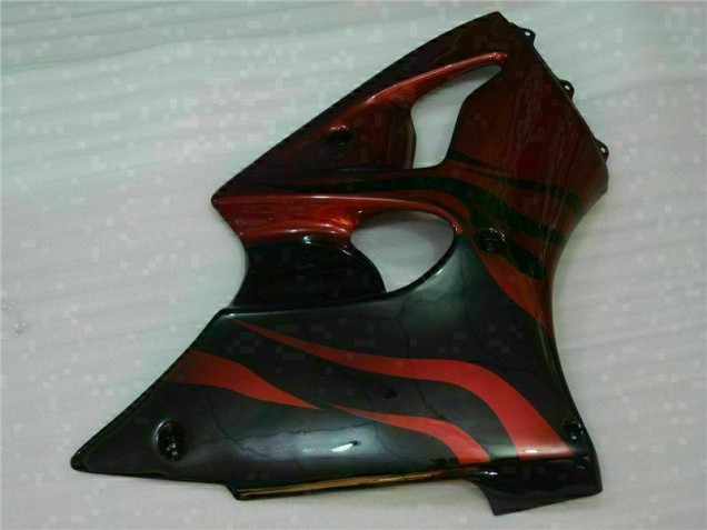 Rojo Kit Completo Carenado Moto Kawasaki ZX6R 2000-2002 Rojo Kit Completo Carenado Moto Kawasaki ZX6R 2000-2002