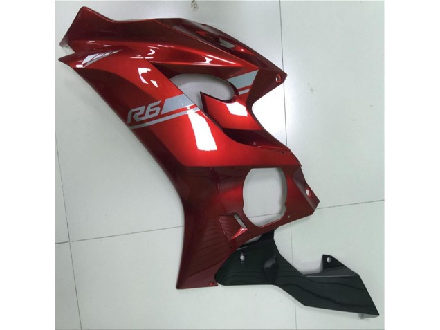 Rojo Kits Completo Carenado Moto Yamaha R6 2017-2023