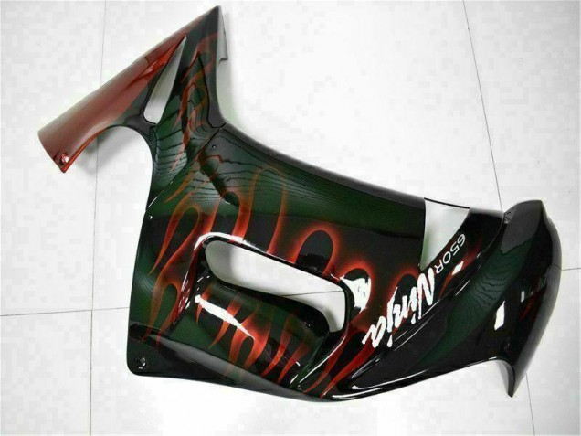 Rojo Llama Carenado Moto Kawasaki EX650 2006-2008 Rojo Llama Carenado Moto Kawasaki EX650 2006-2008