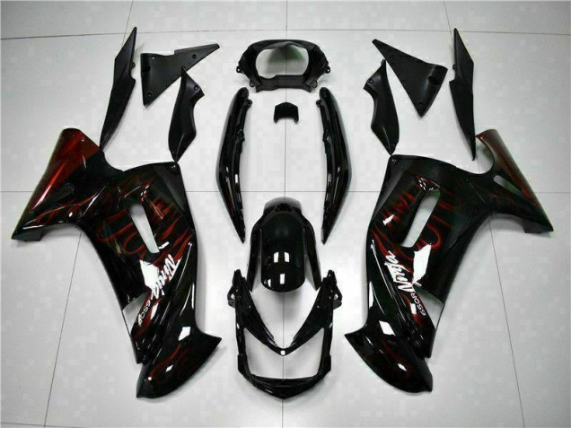 Rojo Llama Carenado Moto Kawasaki EX650 2006-2008 Rojo Llama Carenado Moto Kawasaki EX650 2006-2008