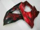 Rojo Llama Negro Carenado Moto Suzuki GSXR 1000 K9 2009-2016