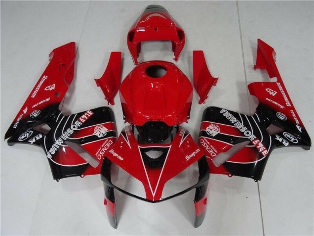 Rojo Negro ABS Kits Carenado Moto Honda CBR 600 RR 2005-2006
