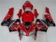 Rojo Negro ABS Kits Carenado Moto Honda CBR 600 RR 2005-2006