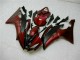 Rojo Negro ABS Moto Plástica Yamaha R6 2008-2016 Rojo Negro ABS Moto Plástica Yamaha R6 2008-2016