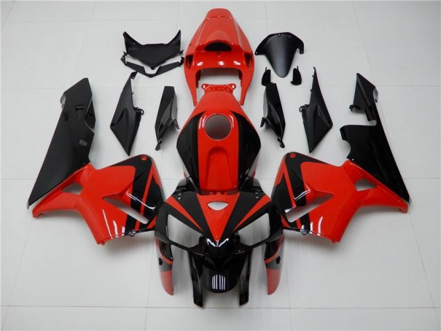 Rojo Negro ABS Moto Plástico Honda CBR 600 RR 2005-2006