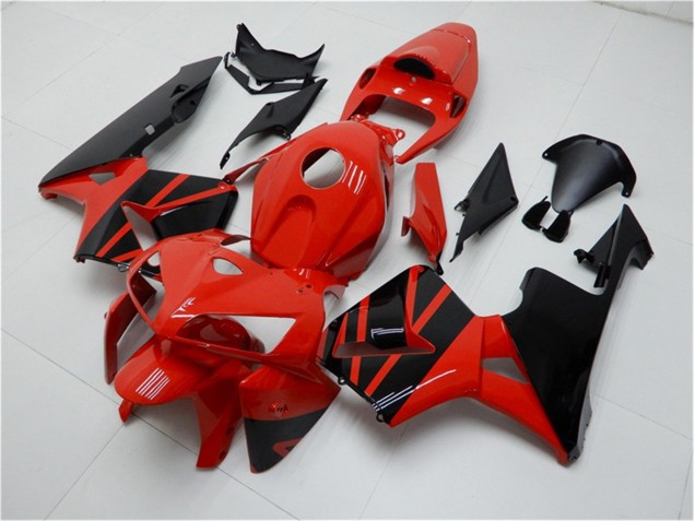 Rojo Negro ABS Moto Plásticos Honda CBR 600 RR 2005-2006