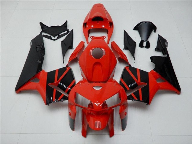 Rojo Negro ABS Moto Plásticos Honda CBR 600 RR 2005-2006