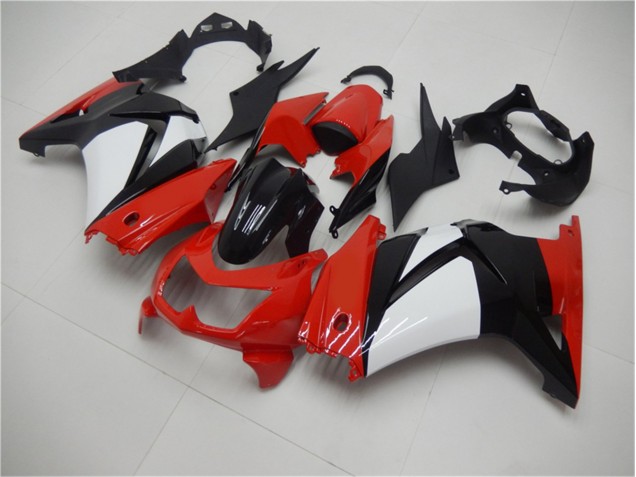 Rojo Negro Blanco Carenado Moto Kawasaki EX250 2008-2012 Rojo Negro Blanco Carenado Moto Kawasaki EX250 2008-2012