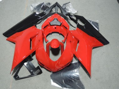 Rojo Negro Carenado Moto Ducati 1098 2007-2014