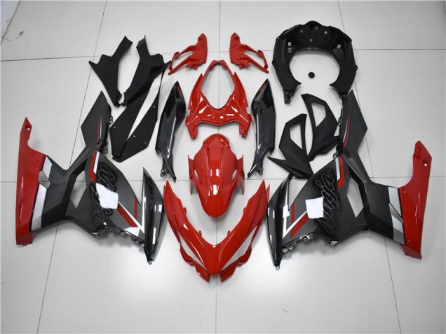 Rojo Negro Carenado Moto Kawasaki EX400 2018-2023