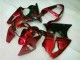 Rojo Negro Carenado Moto Kawasaki ZX6R 2000-2002 Rojo Negro Carenado Moto Kawasaki ZX6R 2000-2002