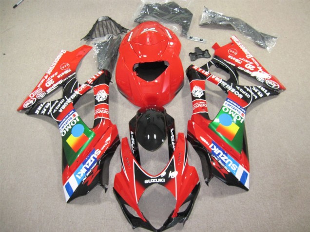 Rojo Negro Carenado Moto Suzuki GSXR 600 K4 2004-2005 Rojo Negro Carenado Moto Suzuki GSXR 600 K4 2004-2005