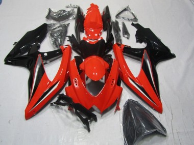 Rojo Negro Carenado Moto Suzuki GSXR 600 K8 2008-2010