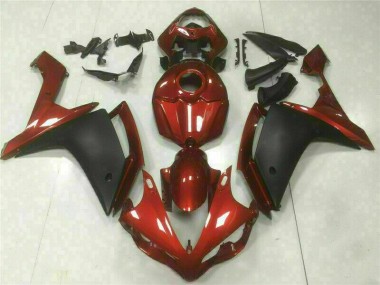 Rojo Negro Carenado Moto Yamaha R1 2007-2008