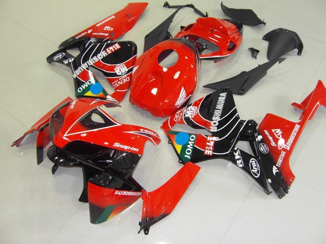 Rojo Negro Jomo Carenado Moto Honda CBR 600 RR 2005-2006