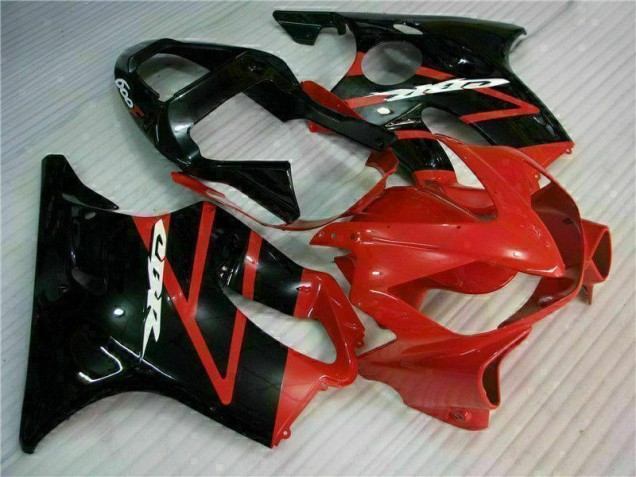 Rojo Negro Kits Completo Carenado Moto Honda CBR 600 F4i 2001-2003