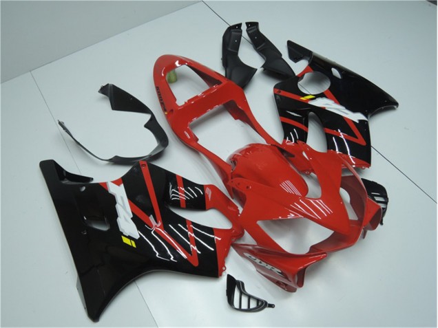 Rojo Negro Moto Plástica Honda CBR 600 F4i 2001-2003 Rojo Negro Moto Plástica Honda CBR 600 F4i 2001-2003