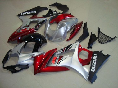 Rojo Negro Plata Carenado & Plástico Moto Suzuki GSXR 1000 K7 2007-2008