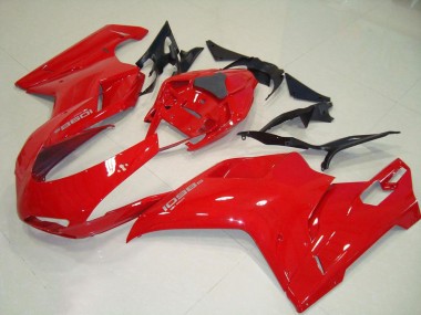 Rojo Original Carenado Moto Ducati 848 1098 1198 2007-2014