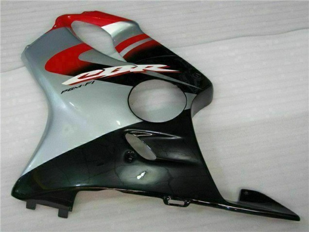 Rojo Plata ABS Carenado Motocicleta Honda CBR 600 F4i 2004-2007 Rojo Plata ABS Carenado Motocicleta Honda CBR 600 F4i 2004-2007