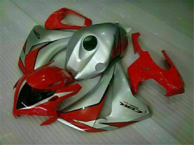 Rojo Plata ABS Moto Plástica Honda CBR 1000 RR 2008-2011 Rojo Plata ABS Moto Plástica Honda CBR 1000 RR 2008-2011