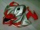 Rojo Plata ABS Moto Plástica Honda CBR 1000 RR 2008-2011 Rojo Plata ABS Moto Plástica Honda CBR 1000 RR 2008-2011