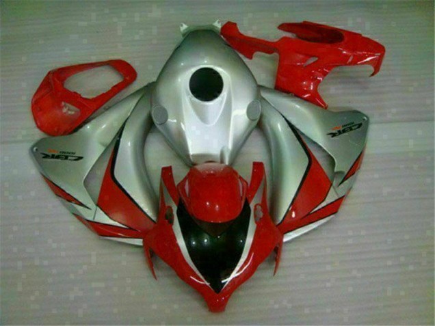 Rojo Plata ABS Moto Plástica Honda CBR 1000 RR 2008-2011 Rojo Plata ABS Moto Plástica Honda CBR 1000 RR 2008-2011