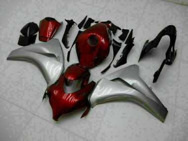 Rojo Plata ABS Moto Plástico Honda CBR 1000 RR 2008-2011