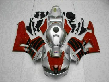 Rojo Plata Carenado Moto Honda CBR 600 RR 2013-2021