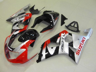 Rojo Plata Carenado Moto Suzuki GSXR 1000 K1 2000-2002