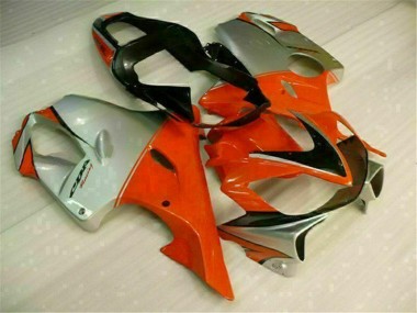 Rojo Plata Kit Carenado Moto Honda CBR 600 F4i 2001-2003