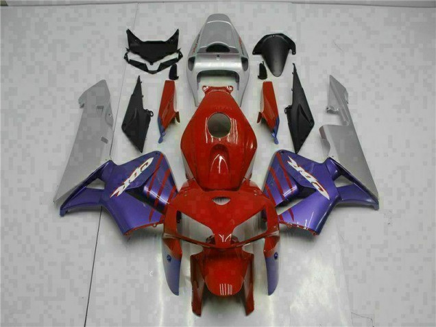 Rojo Púrpura Carenado Moto Honda CBR 600 RR 2005-2006 Rojo Púrpura Carenado Moto Honda CBR 600 RR 2005-2006
