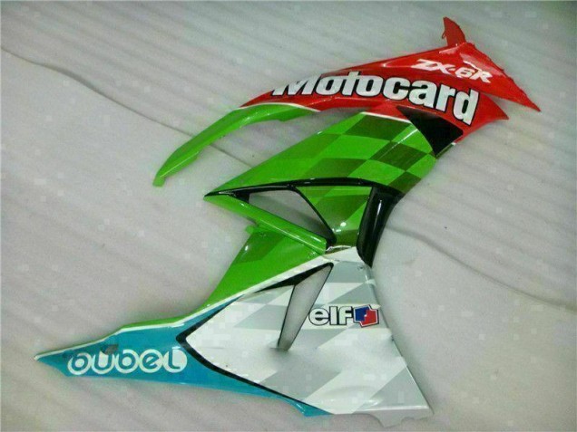 Rojo Verde Motocard Carenado Moto Kawasaki ZX6R 2009-2012 Rojo Verde Motocard Carenado Moto Kawasaki ZX6R 2009-2012