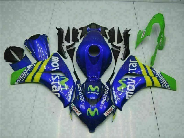 Verde Azul Carenado Moto Honda CBR 1000 RR 2008-2011 Verde Azul Carenado Moto Honda CBR 1000 RR 2008-2011