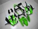 Verde Blanco Negro Carenado Moto Kawasaki ZX6R 2000-2002