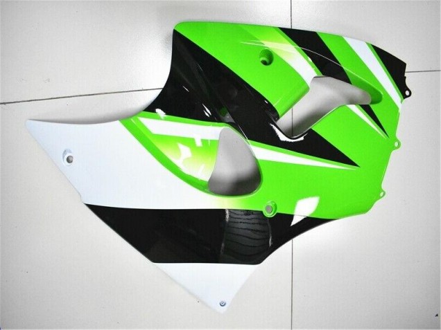 Verde Blanco Negro Carenado Moto Kawasaki ZX6R 2000-2002