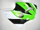 Verde Blanco Negro Carenado Moto Kawasaki ZX6R 2000-2002
