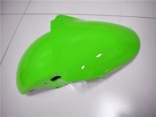 Verde Blanco Negro Carenado Moto Kawasaki ZX6R 2000-2002
